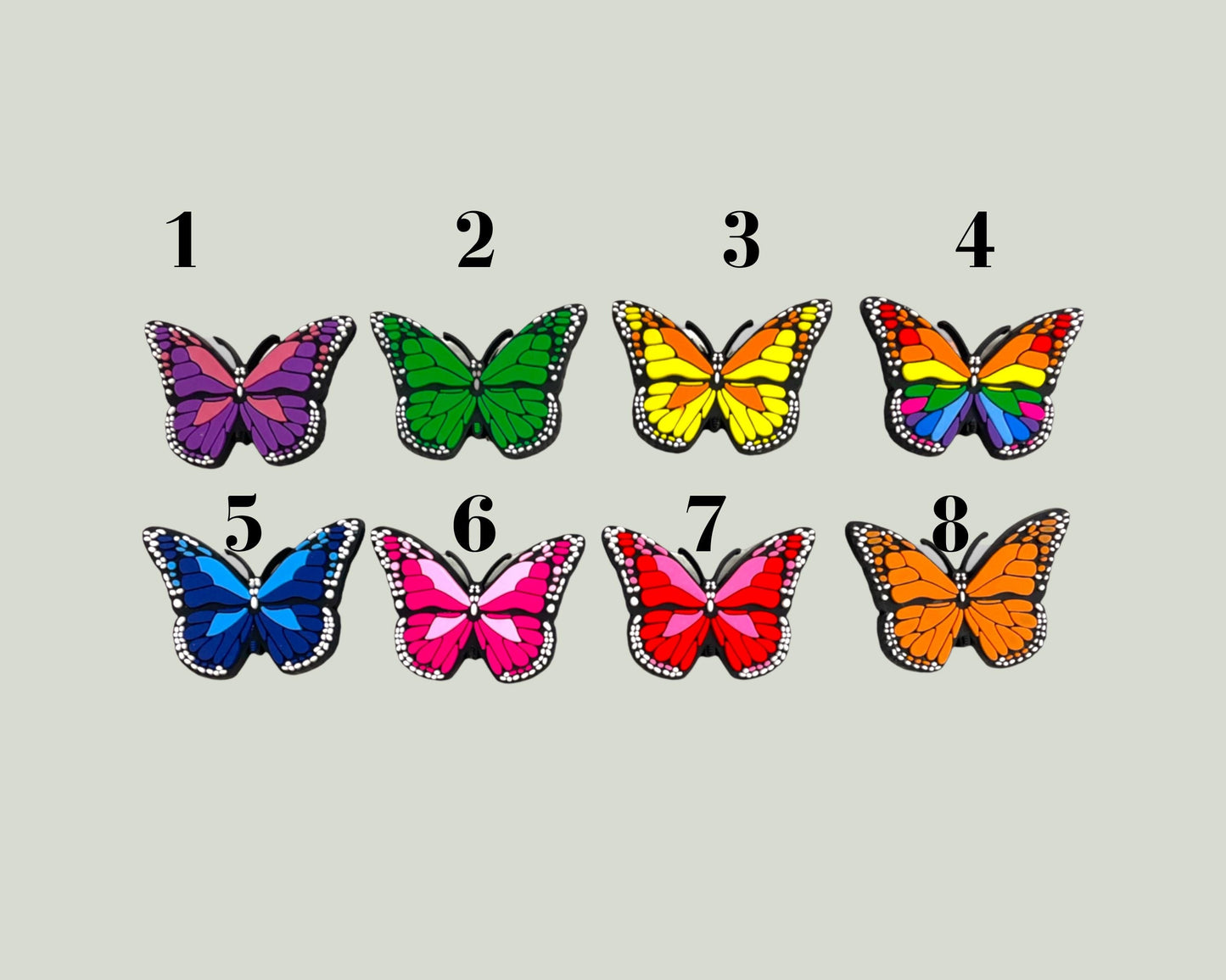 Butterfly Shoe Charms
