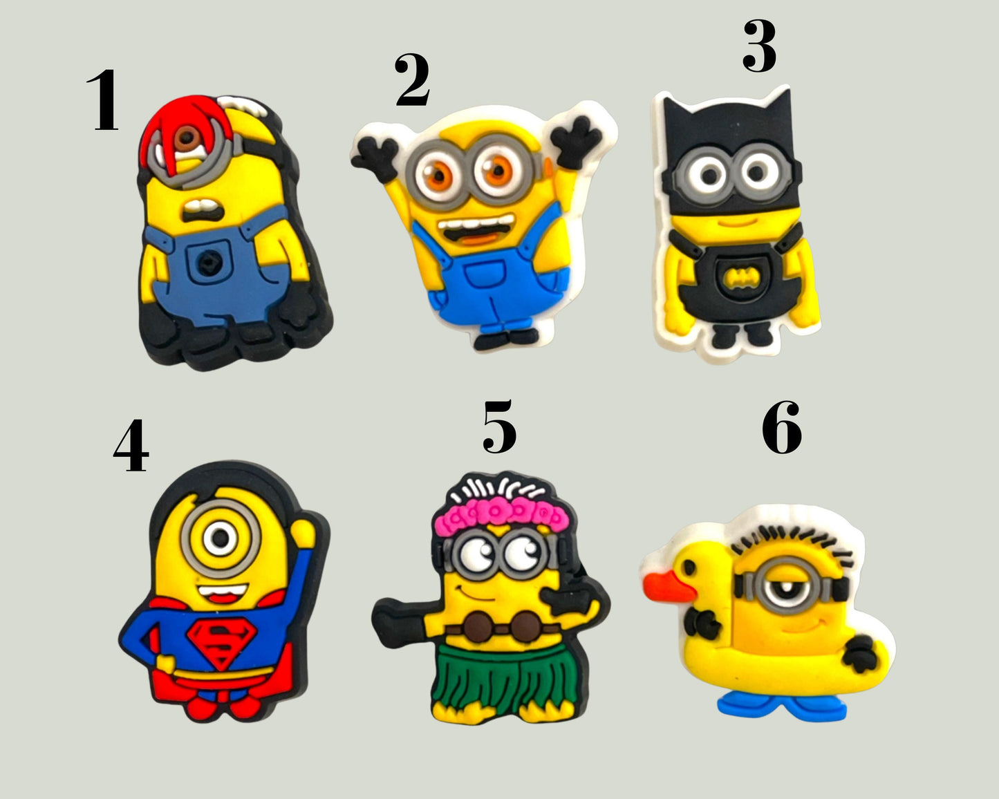 Minions Shoe Charms