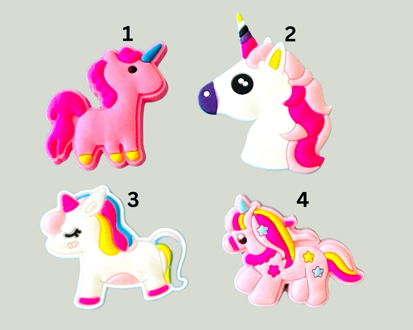 Unicorn Shoe Charms