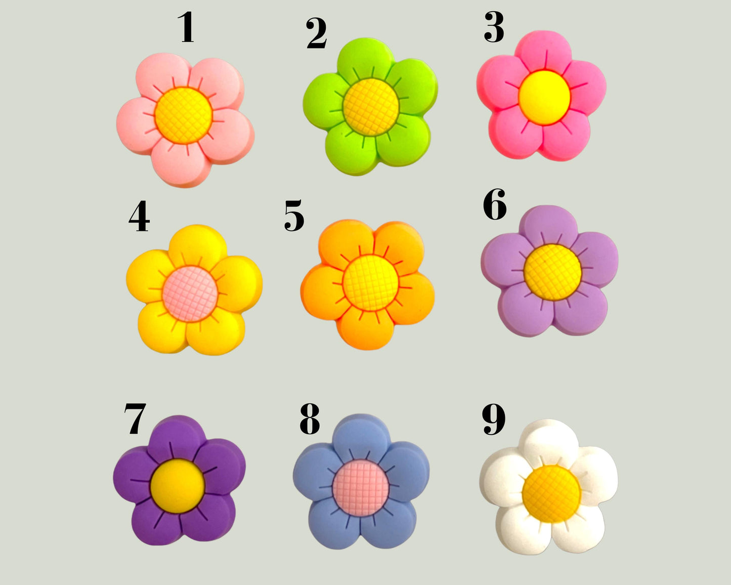 Flower Shoe Charms