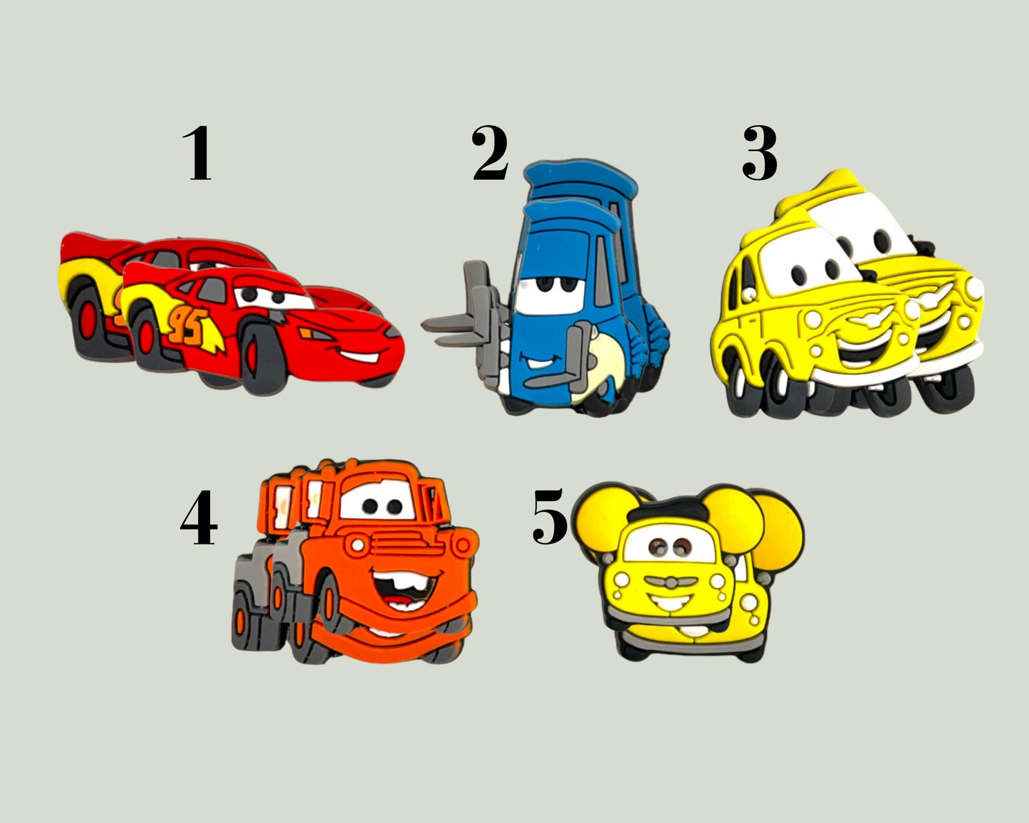 Cars Shoe Charms