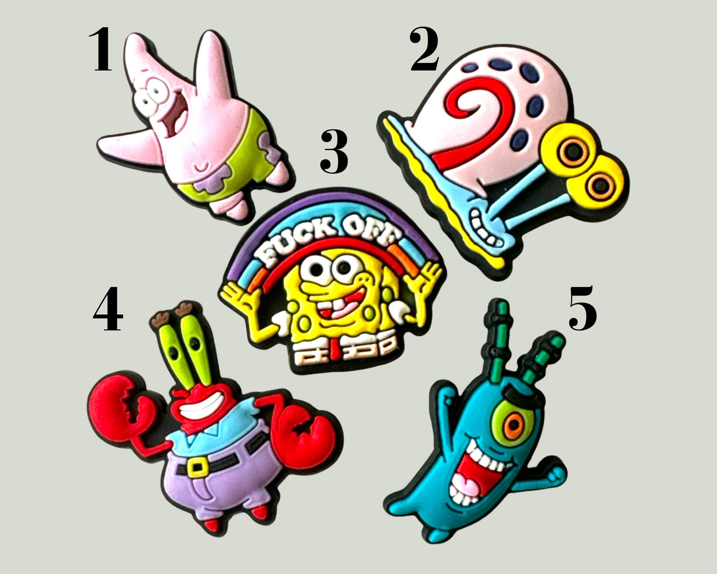 Spongebob Shoe Charms