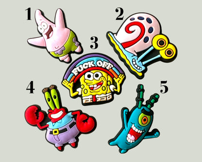 Spongebob Shoe Charms
