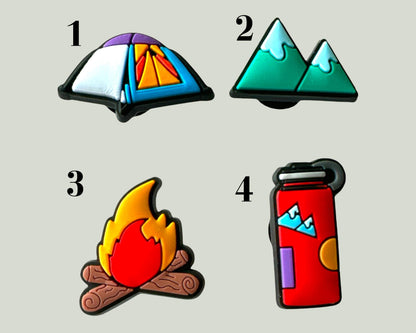 Camping Shoe Charms