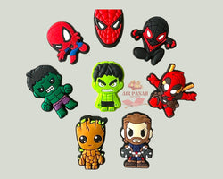 Superhero Shoe Charms
