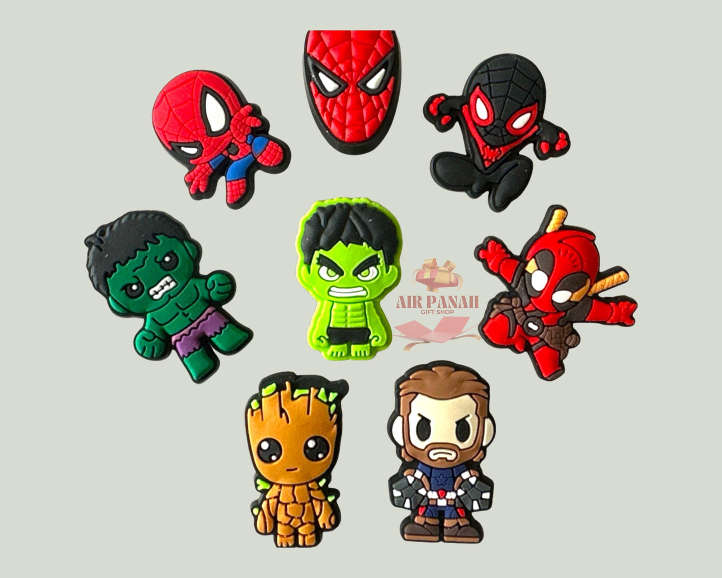 Superhero Shoe Charms