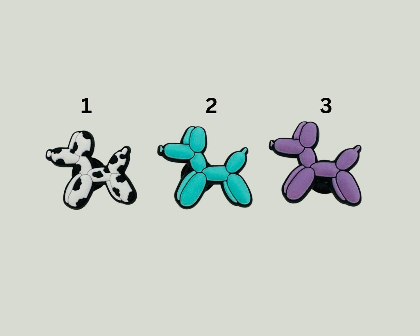 Balloon Dog Shoe Charms