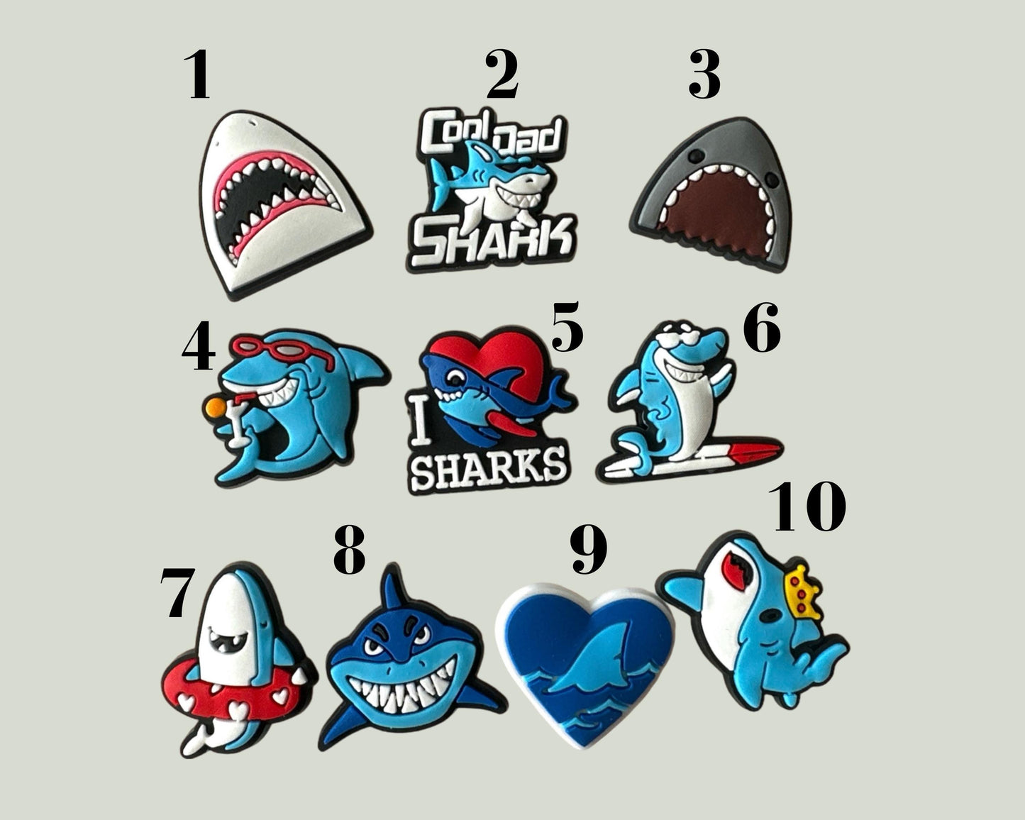 Shark Shoe Charms