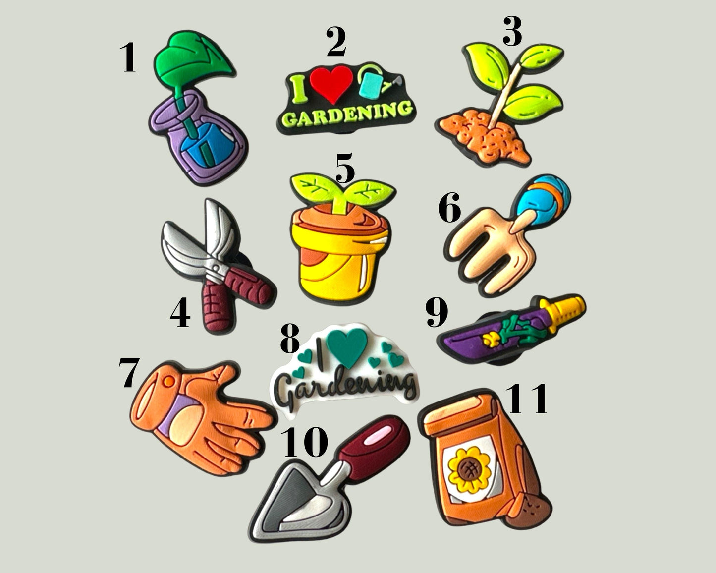 Gardening Shoe Charms