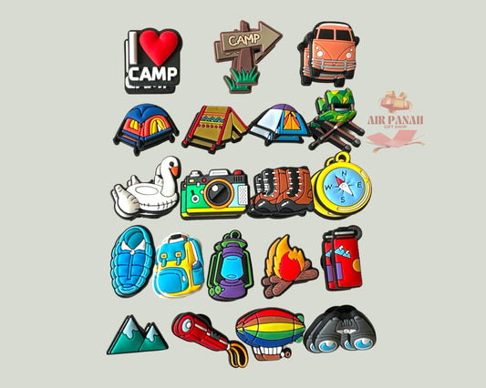 Camping Shoe Charms