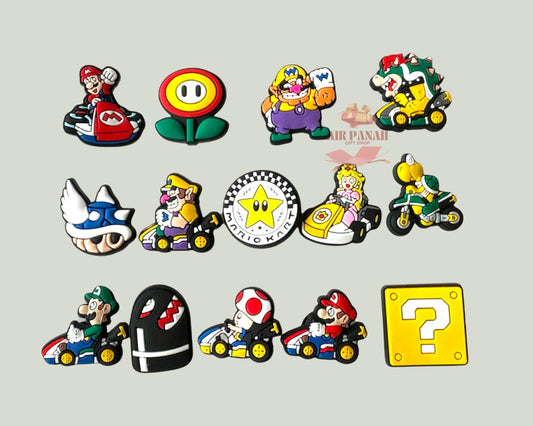 Mario Kart Shoe Charms