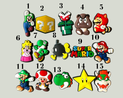 Mario Shoe Charms