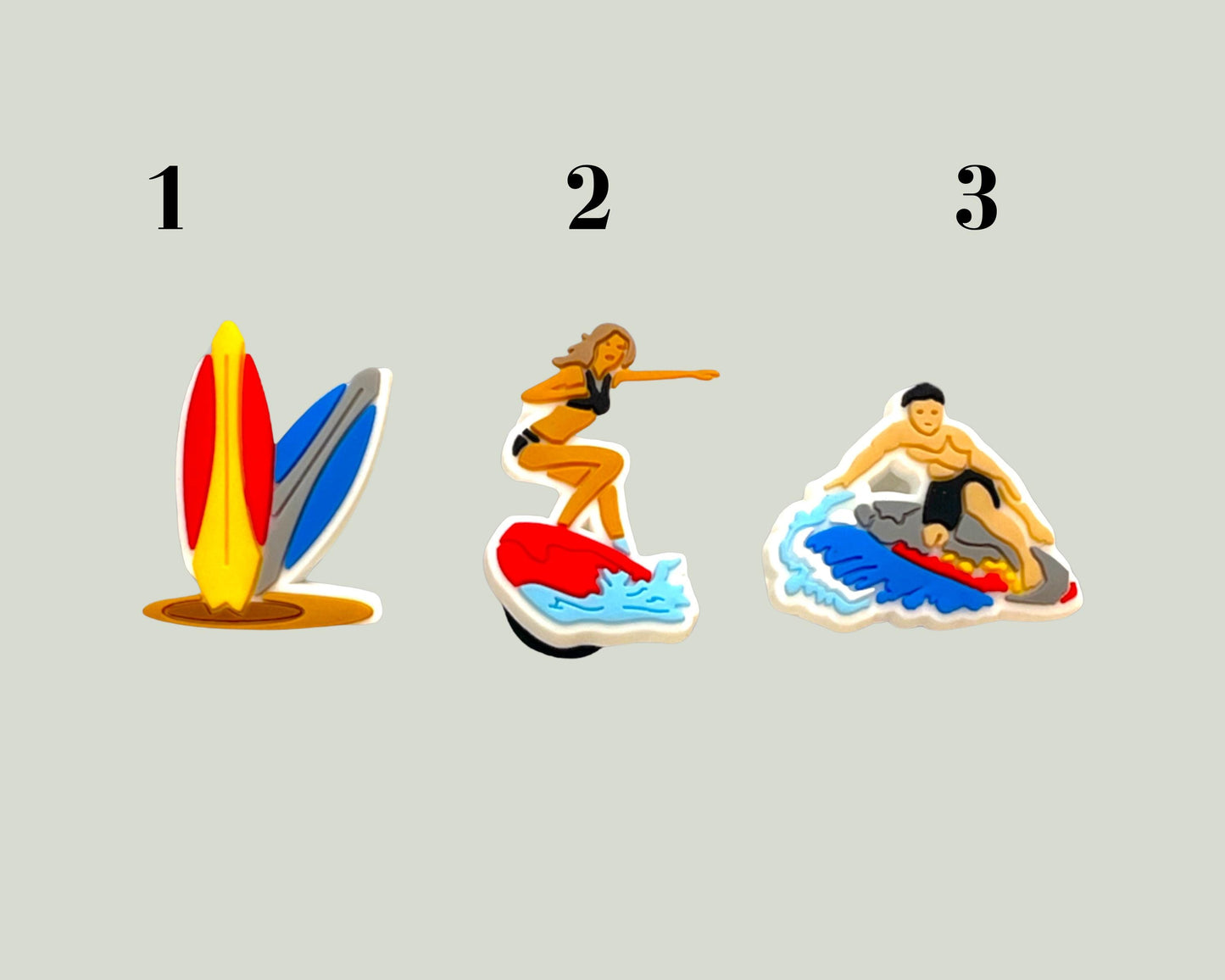 Surfing Shoe Charms
