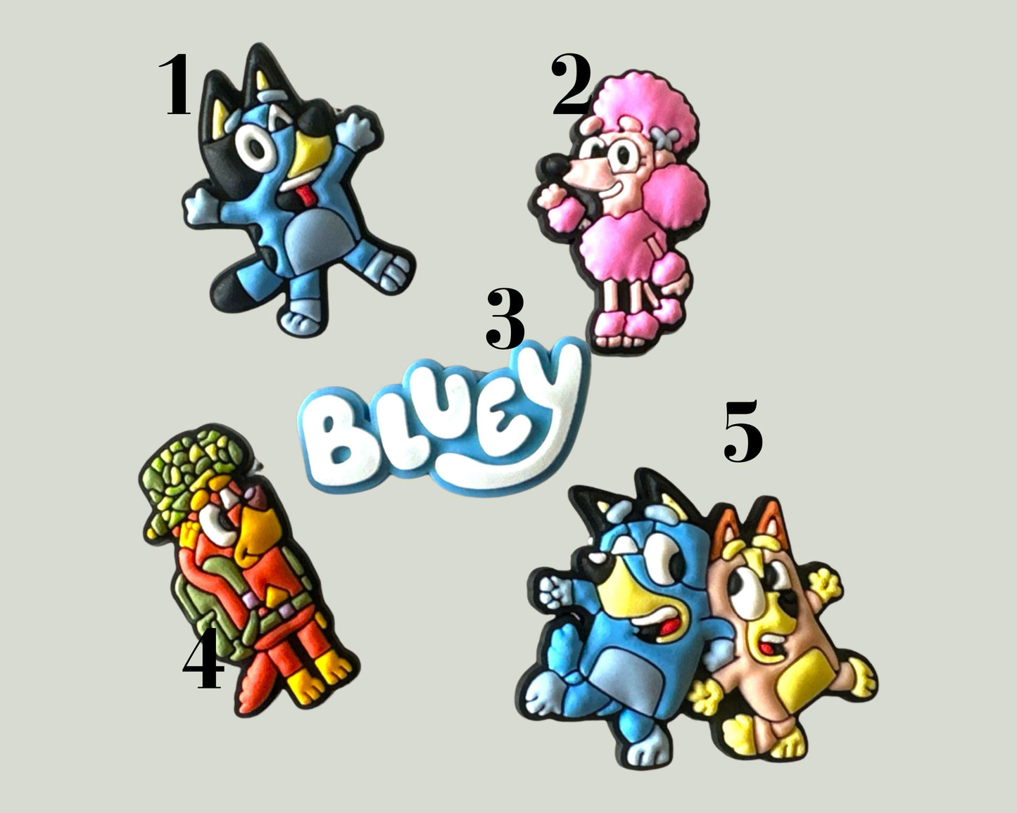 Bluey Shoe Charms