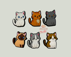 Cats Shoe Charms