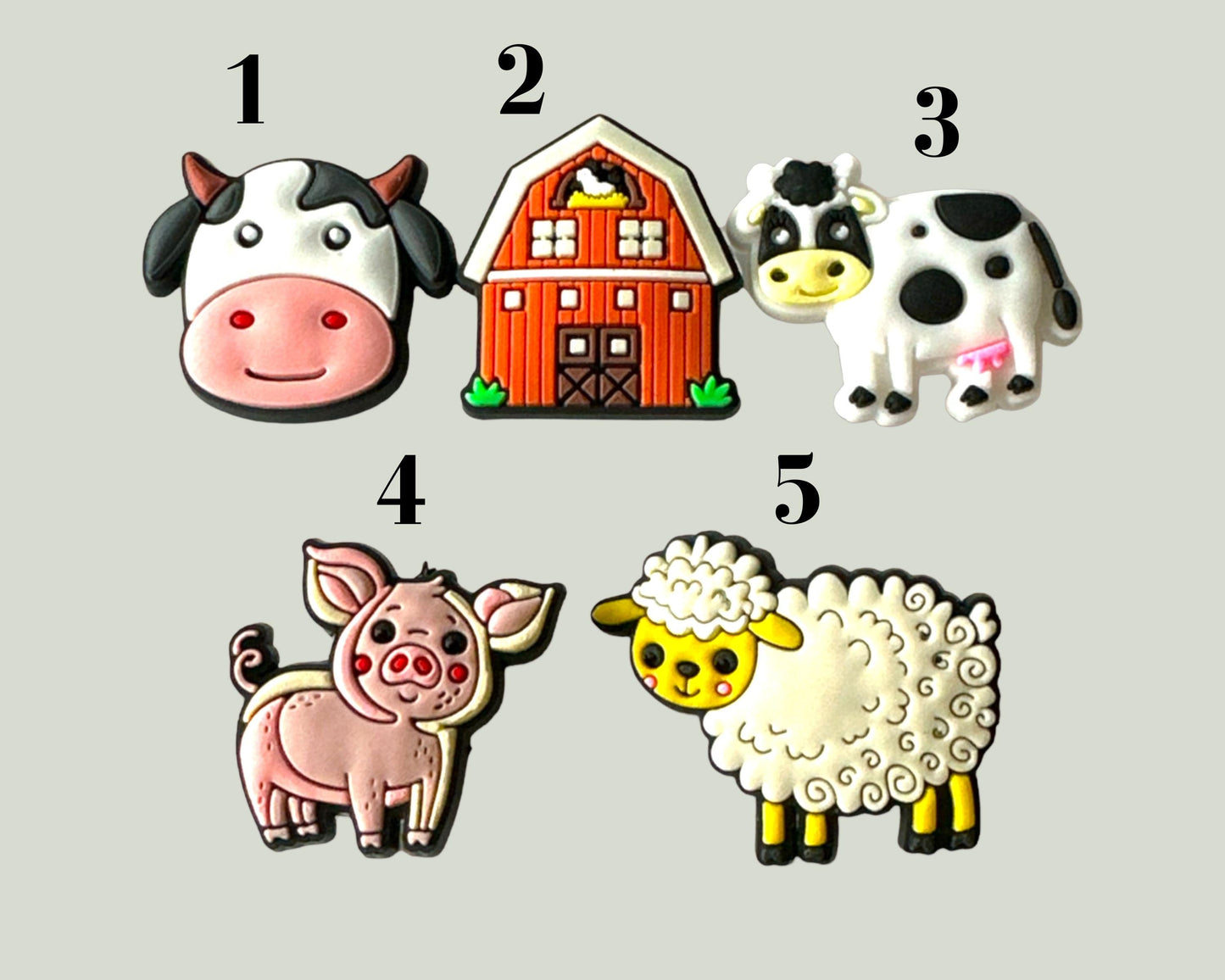 Farm Shoe Charms