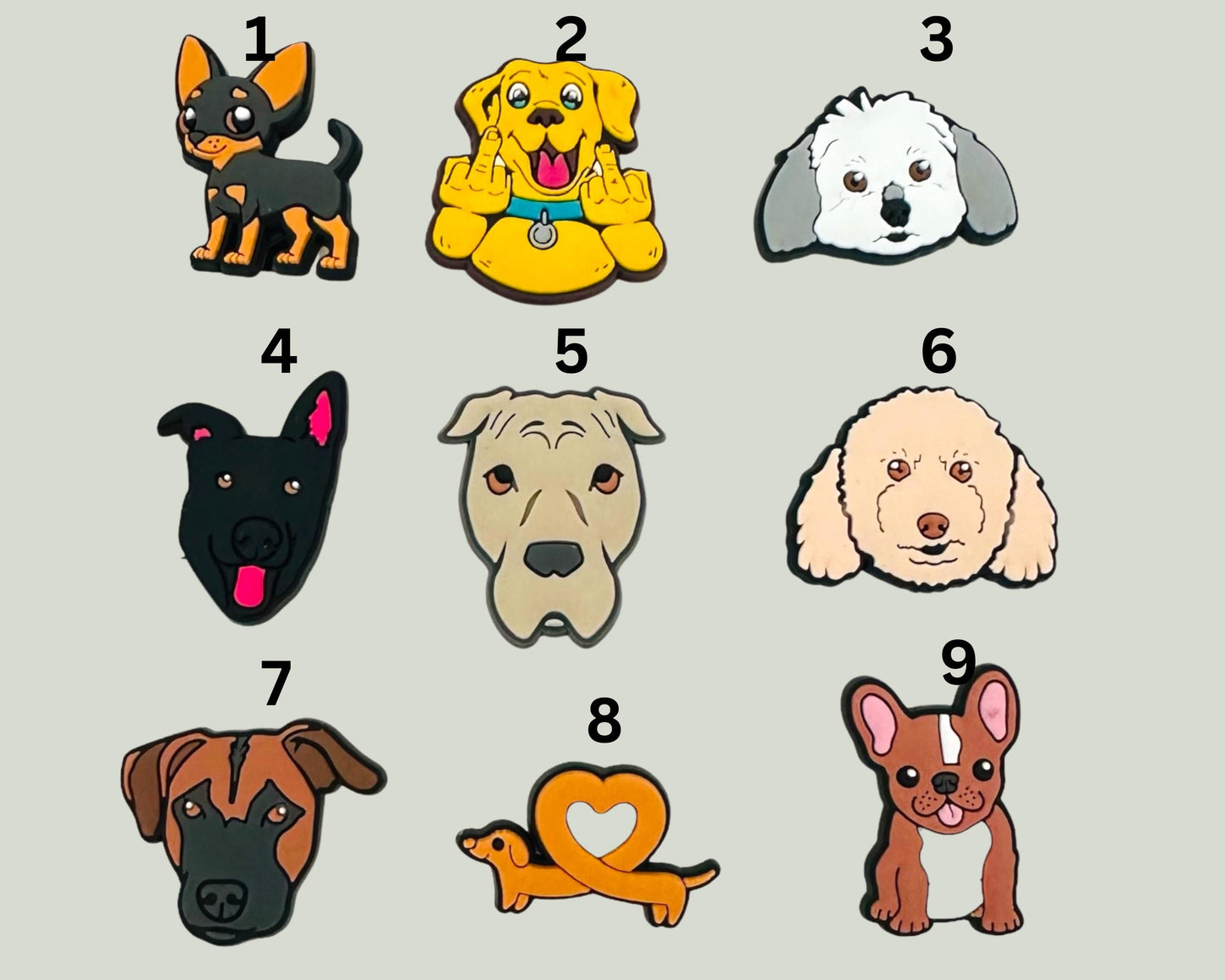 Dogs Shoe Charms