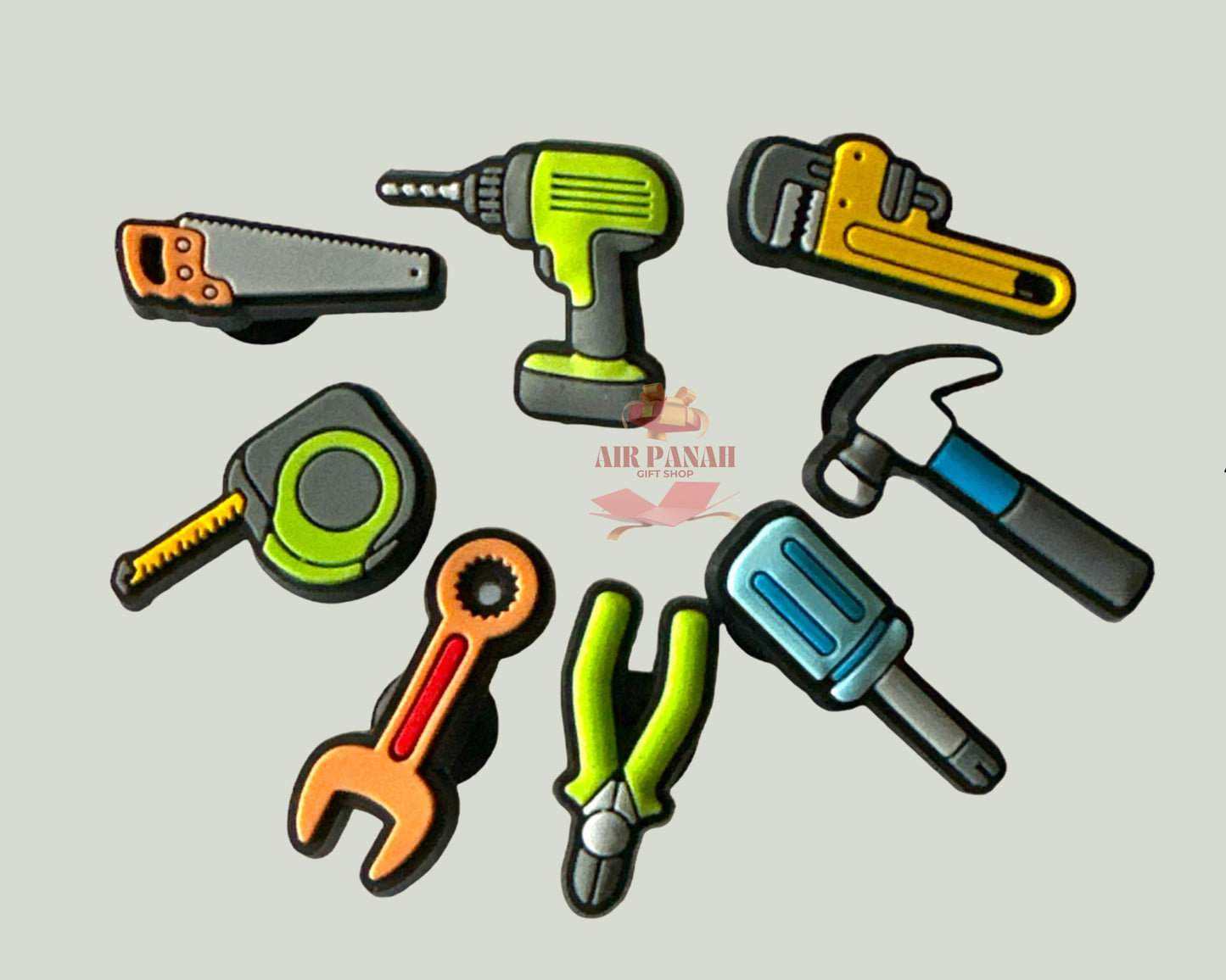 Tools Croc Charms, Worker Croc Charms, Cute Charms for Shoes, Clog Decorations,