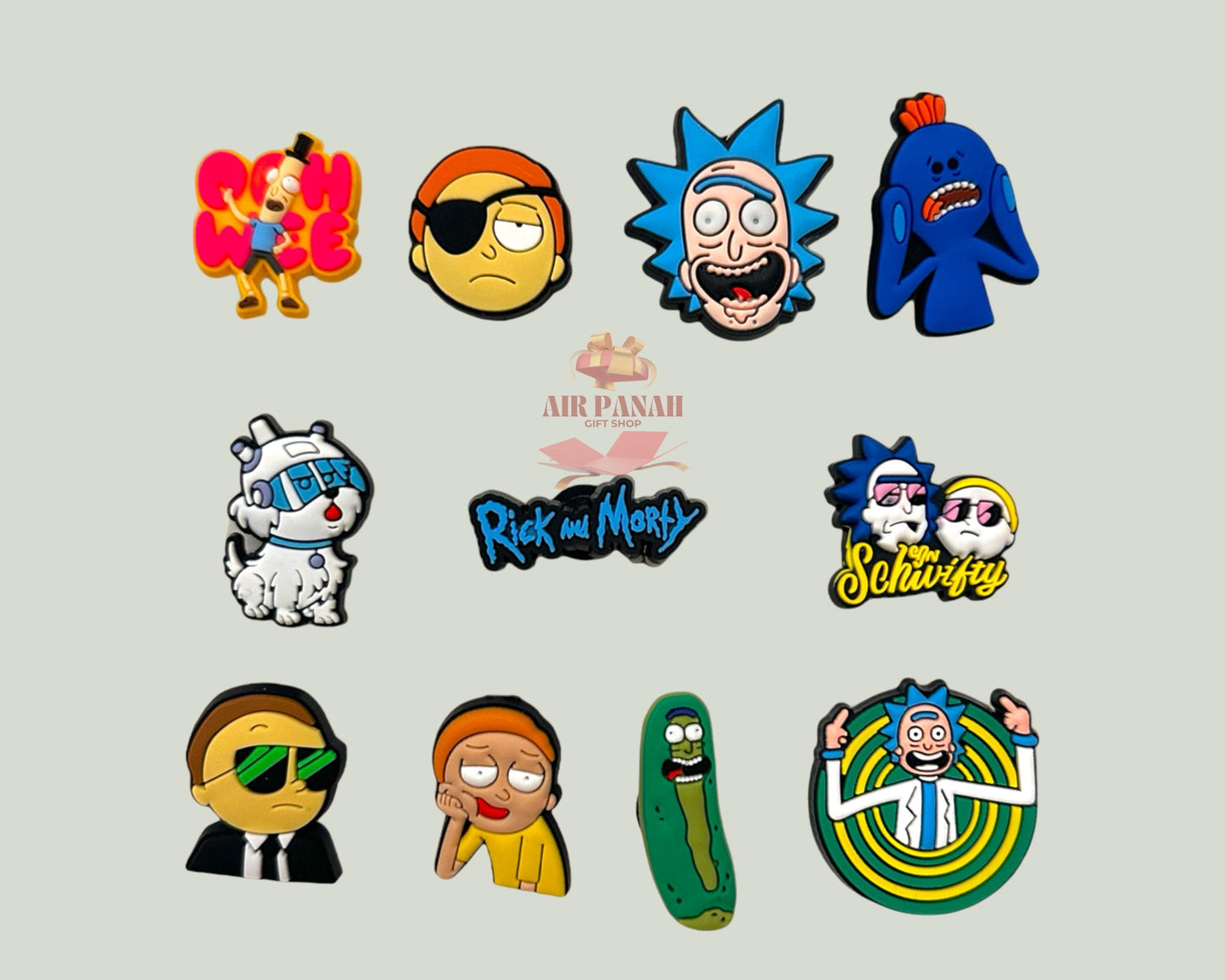Rick and Morty Shoe Charms