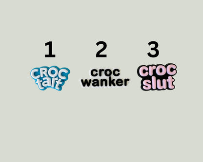 Rude Offensive Shoe Charms