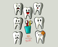 Teeth Shoe Charms