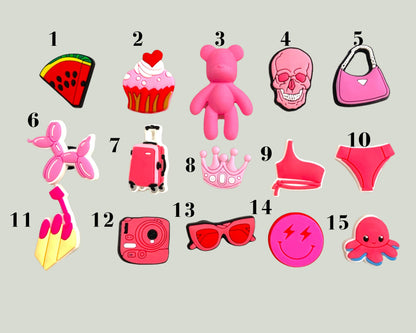 Pink Shoe Charms