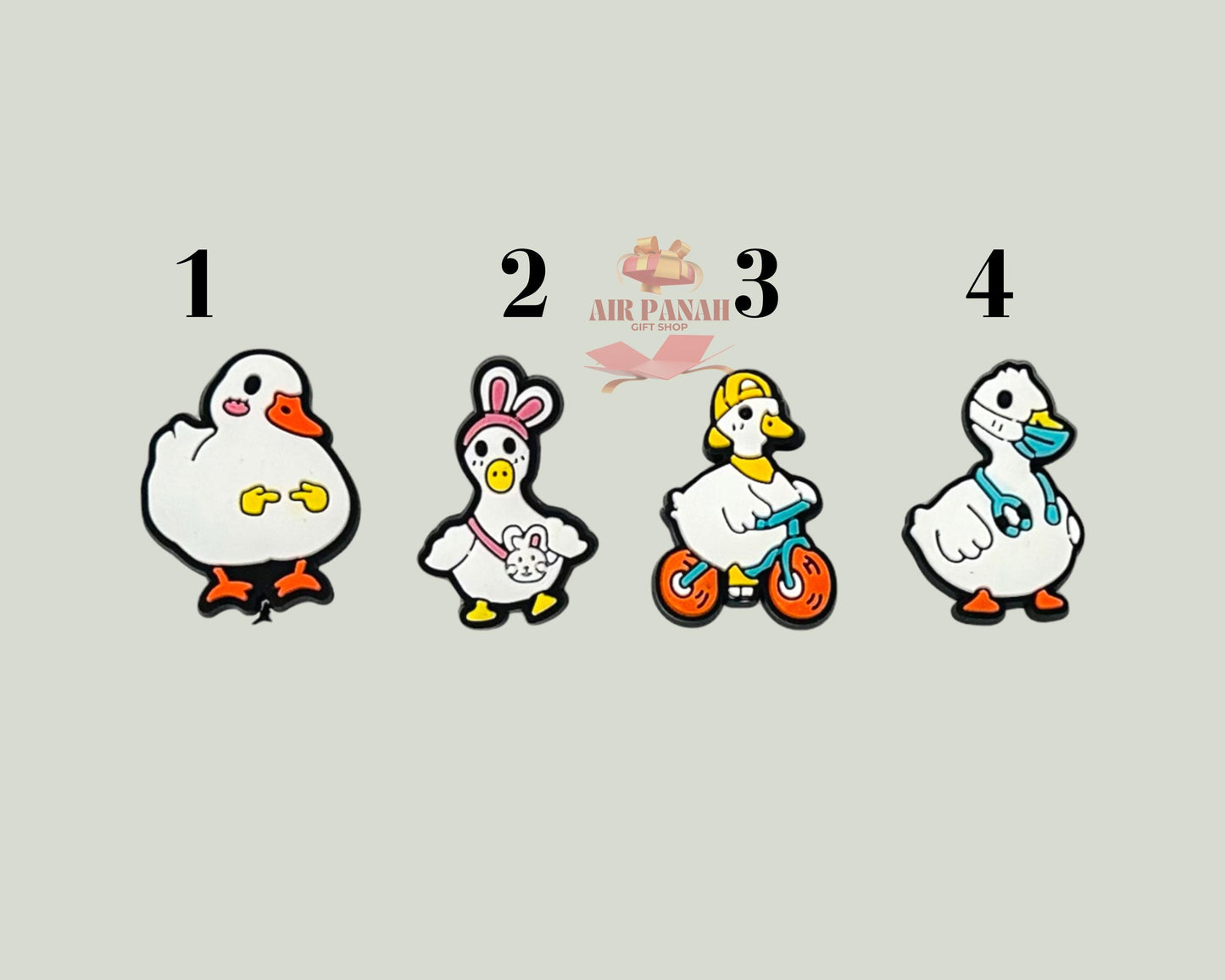 Funny Ducks Shoe Charms