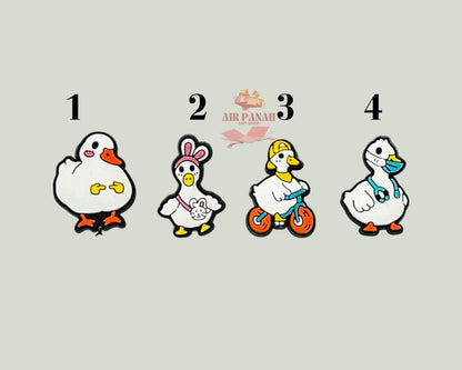 Funny Ducks Shoe Charms