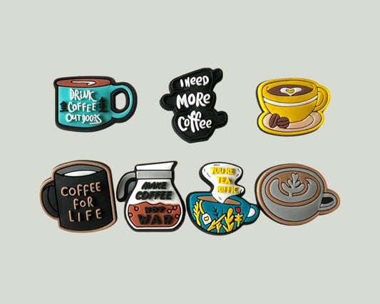 Coffee Shoe Charms